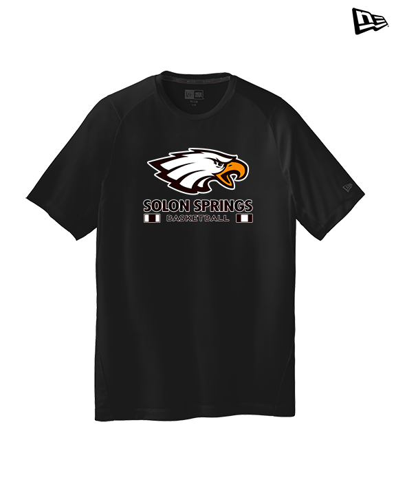 Solon Springs HS Basketball Stacked - New Era Performance Shirt
