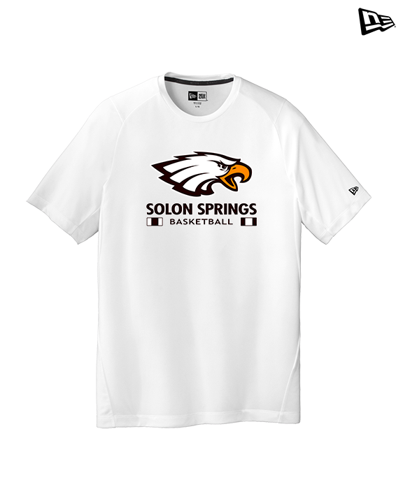 Solon Springs HS Basketball Stacked - New Era Performance Shirt