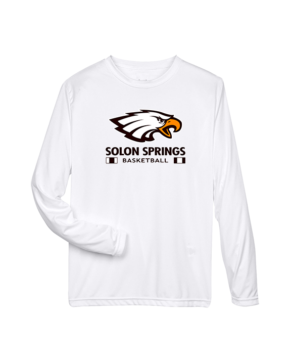 Solon Springs HS Basketball Stacked - Performance Longsleeve