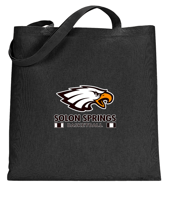 Solon Springs HS Basketball Stacked - Tote