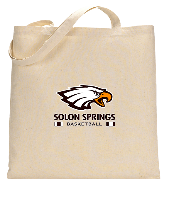 Solon Springs HS Basketball Stacked - Tote