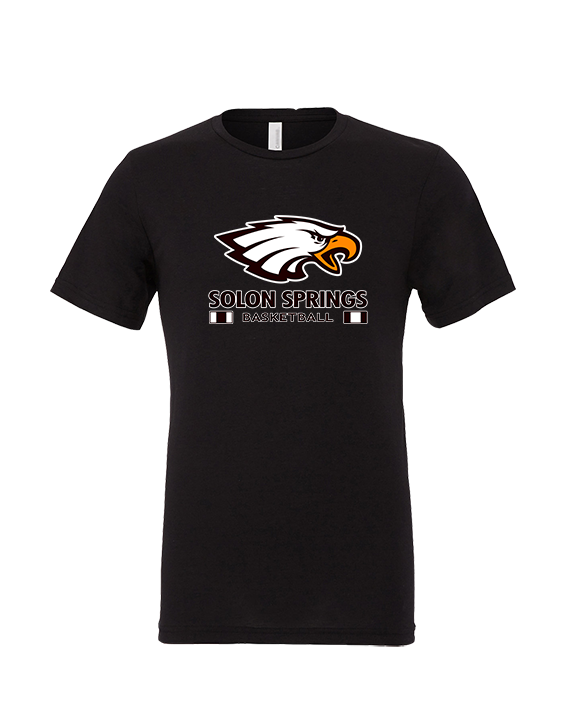 Solon Springs HS Basketball Stacked - Tri-Blend Shirt