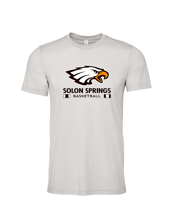 Solon Springs HS Basketball Stacked - Tri-Blend Shirt