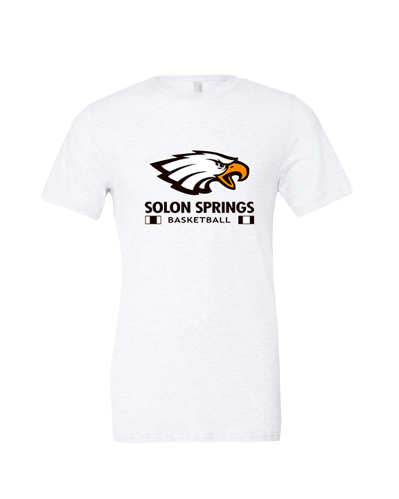 Solon Springs HS Basketball Stacked - Tri-Blend Shirt