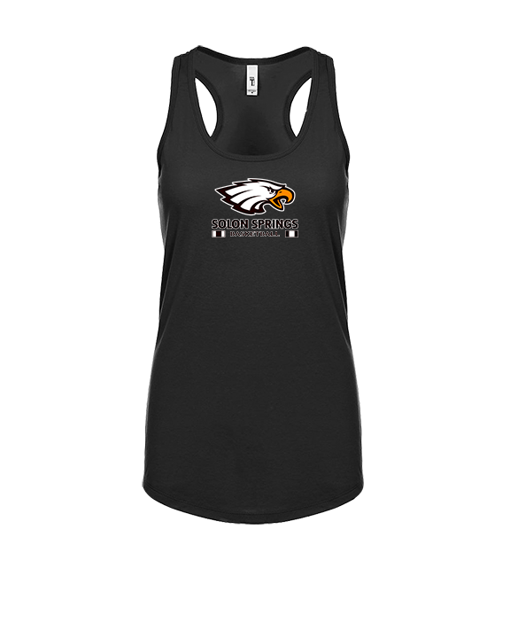 Solon Springs HS Basketball Stacked - Womens Tank Top