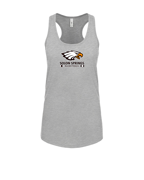 Solon Springs HS Basketball Stacked - Womens Tank Top