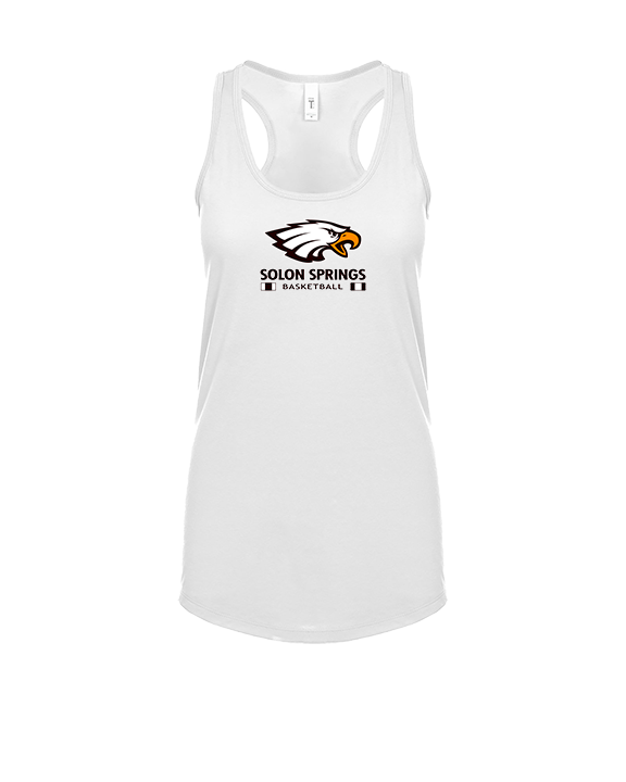 Solon Springs HS Basketball Stacked - Womens Tank Top