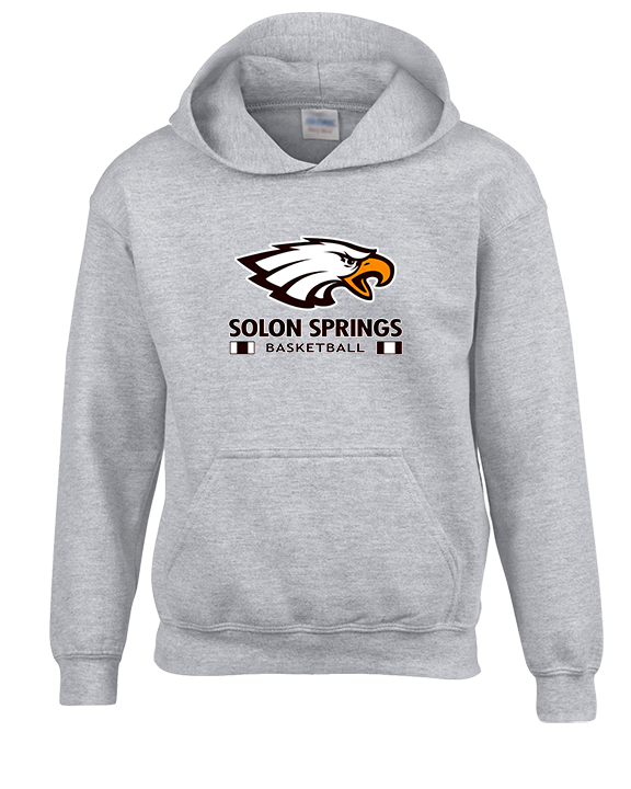 Solon Springs HS Basketball Stacked - Youth Hoodie