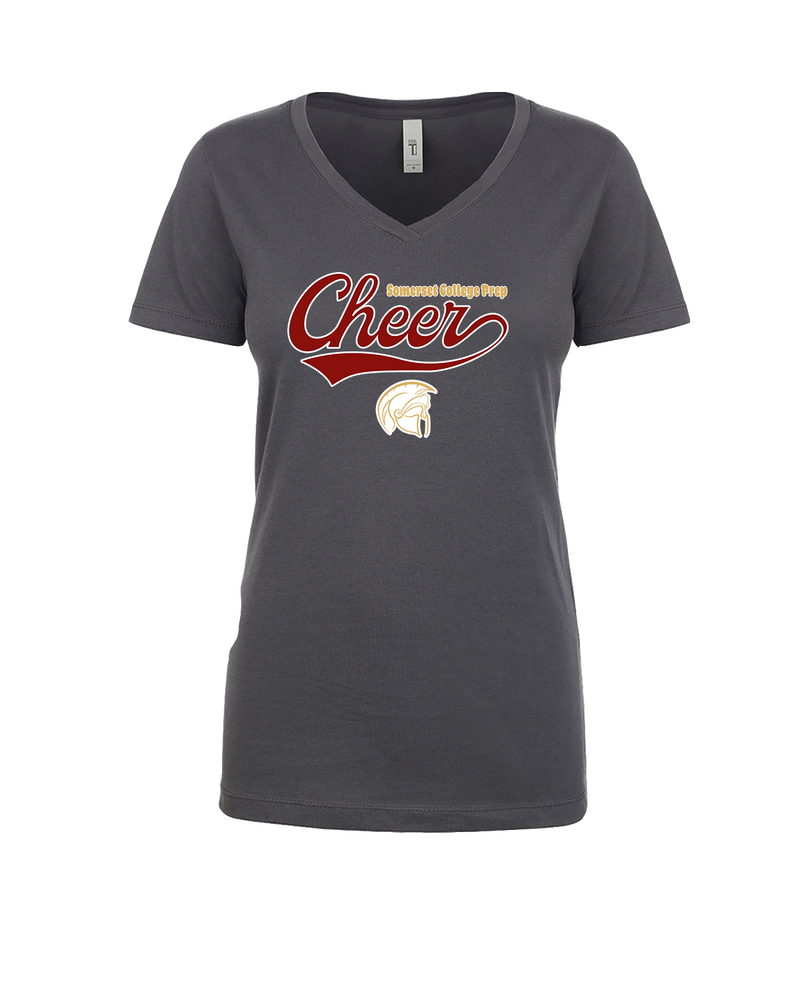 Somerset College Prep Cheer Banner - Womens V-Neck