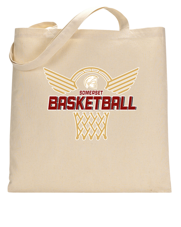 Somerset College Prep Basketball Hoop - Tote Bag