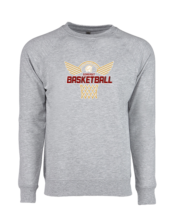 Somerset College Prep Basketball Hoop - Crewneck Sweatshirt