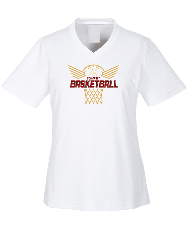 Somerset College Prep Basketball Hoop - Womens Performance Shirt