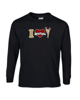 Somerset College Prep Cheer I Heart Cheer - Mens Basic Cotton Long Sleeve