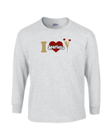 Somerset College Prep Cheer I Heart Cheer - Mens Basic Cotton Long Sleeve