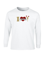 Somerset College Prep Cheer I Heart Cheer - Mens Basic Cotton Long Sleeve