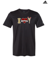 Somerset College Prep Cheer I Heart Cheer - Adidas Men's Performance Shirt