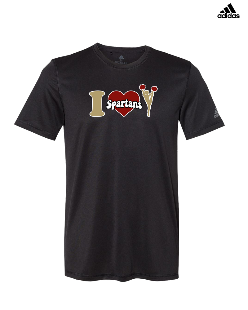 Somerset College Prep Cheer I Heart Cheer - Adidas Men's Performance Shirt