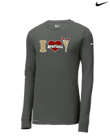 Somerset College Prep Cheer I Heart Cheer - Nike Dri-Fit Poly Long Sleeve
