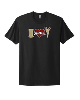 Somerset College Prep Cheer I Heart Cheer - Select Cotton T-Shirt