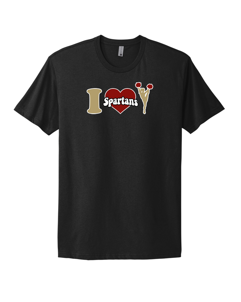 Somerset College Prep Cheer I Heart Cheer - Select Cotton T-Shirt