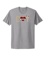 Somerset College Prep Cheer I Heart Cheer - Select Cotton T-Shirt