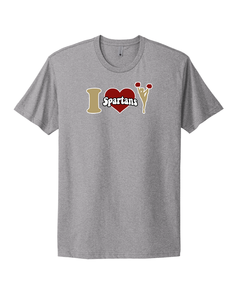 Somerset College Prep Cheer I Heart Cheer - Select Cotton T-Shirt