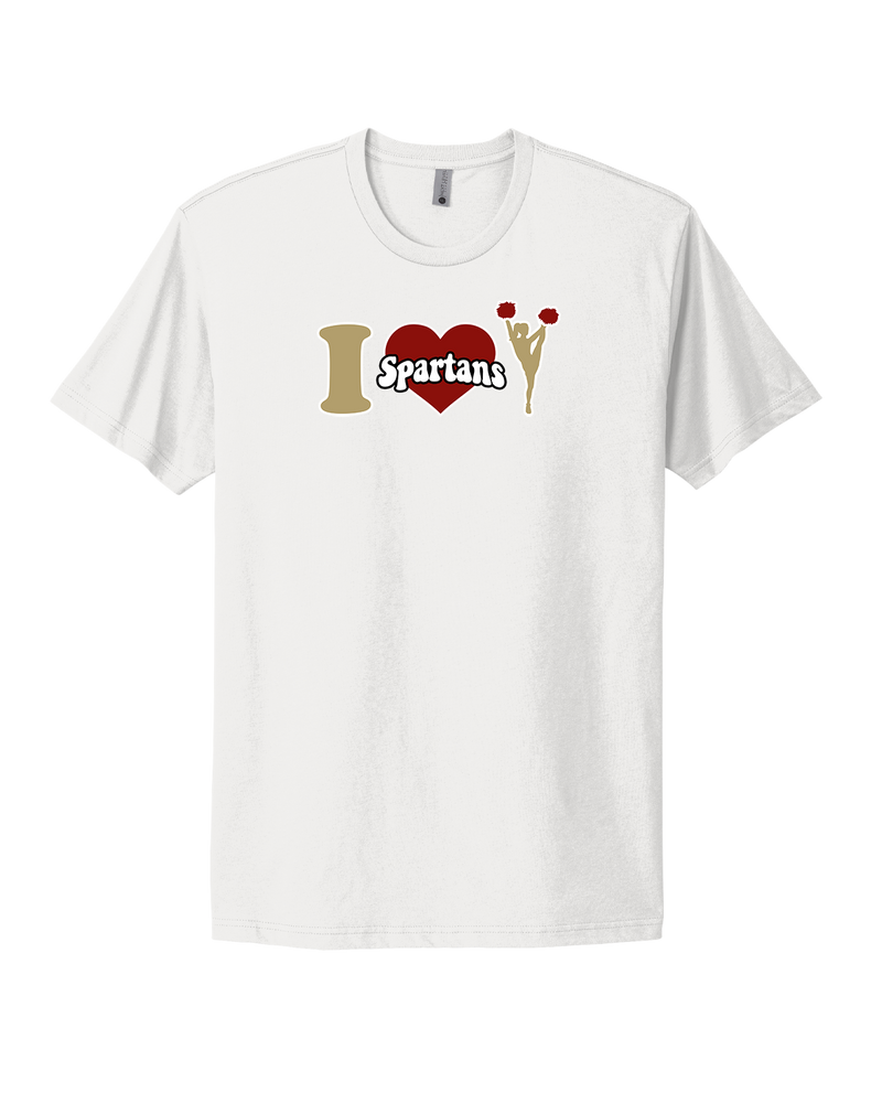 Somerset College Prep Cheer I Heart Cheer - Select Cotton T-Shirt
