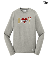 Somerset College Prep Cheer I Heart Cheer - New Era Long Sleeve Crew
