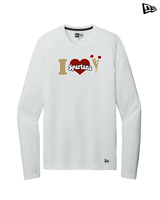 Somerset College Prep Cheer I Heart Cheer - New Era Long Sleeve Crew