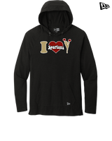 Somerset College Prep Cheer I Heart Cheer - New Era Tri Blend Hoodie