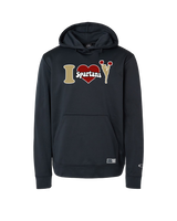 Somerset College Prep Cheer I Heart Cheer - Oakley Hydrolix Hooded Sweatshirt