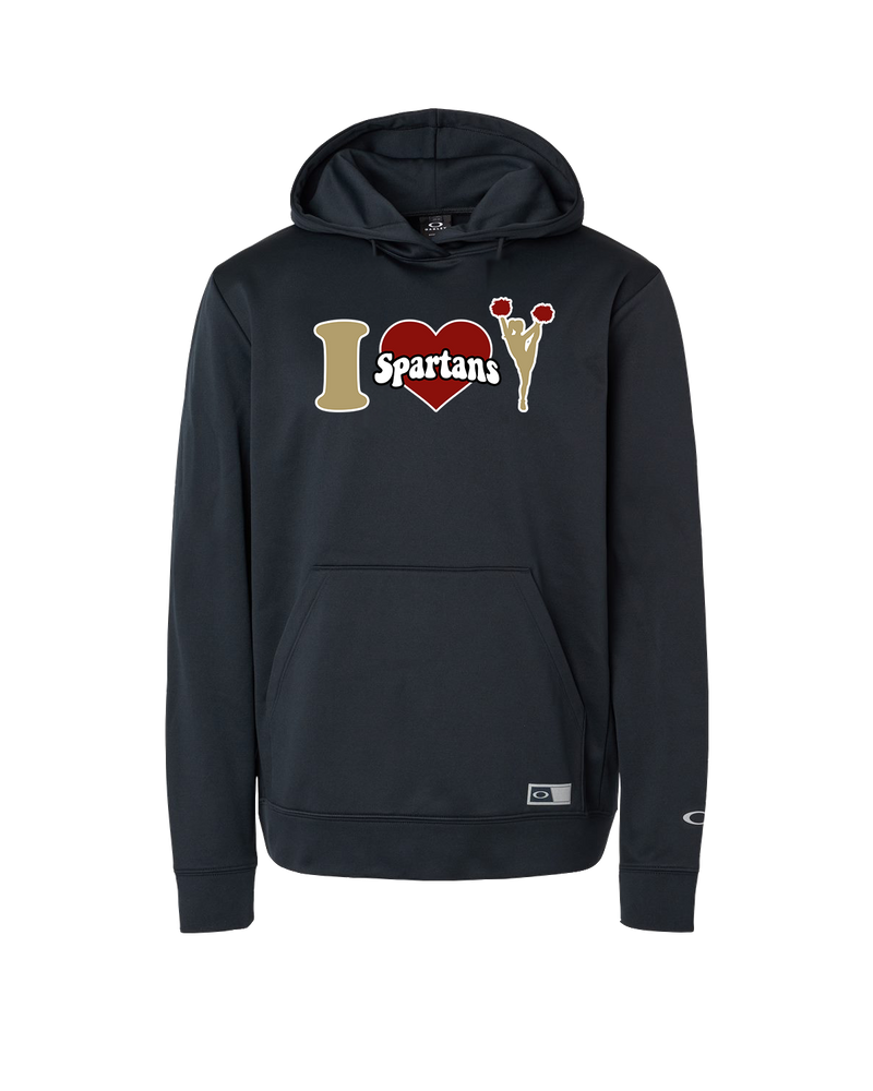 Somerset College Prep Cheer I Heart Cheer - Oakley Hydrolix Hooded Sweatshirt