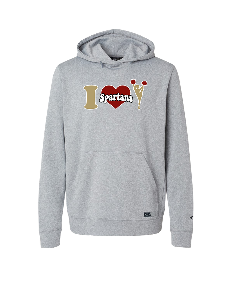 Somerset College Prep Cheer I Heart Cheer - Oakley Hydrolix Hooded Sweatshirt