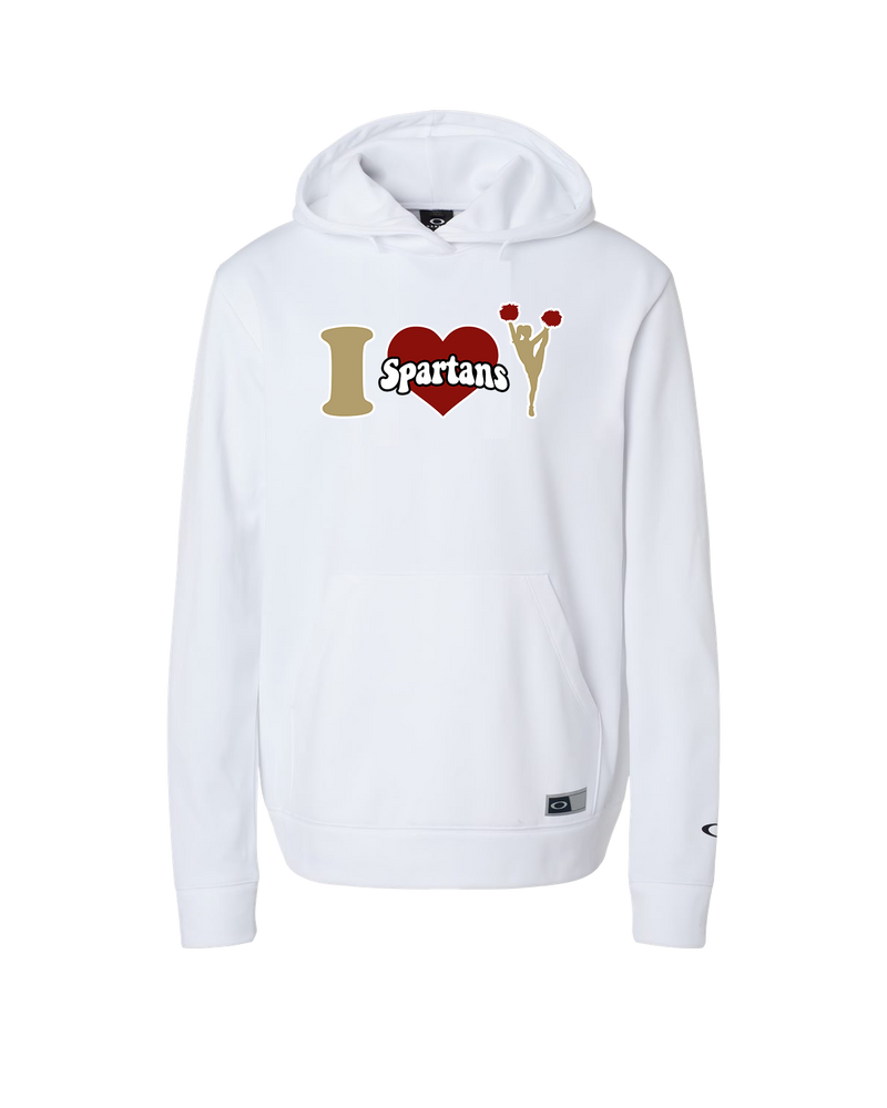 Somerset College Prep Cheer I Heart Cheer - Oakley Hydrolix Hooded Sweatshirt