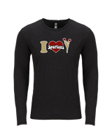 Somerset College Prep Cheer I Heart Cheer - Tri Blend Long Sleeve