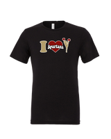 Somerset College Prep Cheer I Heart Cheer - Mens Tri Blend Shirt