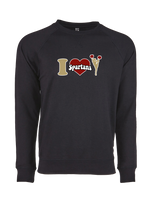 Somerset College Prep Cheer I Heart Cheer - Crewneck Sweatshirt