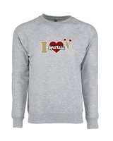 Somerset College Prep Cheer I Heart Cheer - Crewneck Sweatshirt