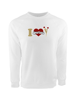 Somerset College Prep Cheer I Heart Cheer - Crewneck Sweatshirt