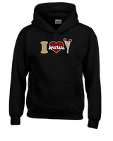 Somerset College Prep Cheer I Heart Cheer - Cotton Hoodie