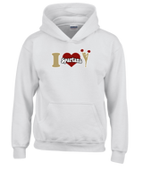 Somerset College Prep Cheer I Heart Cheer - Cotton Hoodie