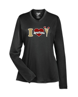 Somerset College Prep Cheer I Heart Cheer - Womens Performance Long Sleeve