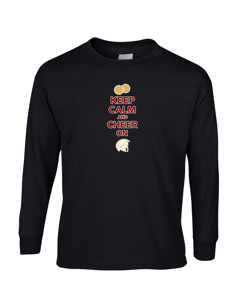 Somerset College Prep Cheer Keep Calm - Mens Basic Cotton Long Sleeve