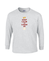 Somerset College Prep Cheer Keep Calm - Mens Basic Cotton Long Sleeve