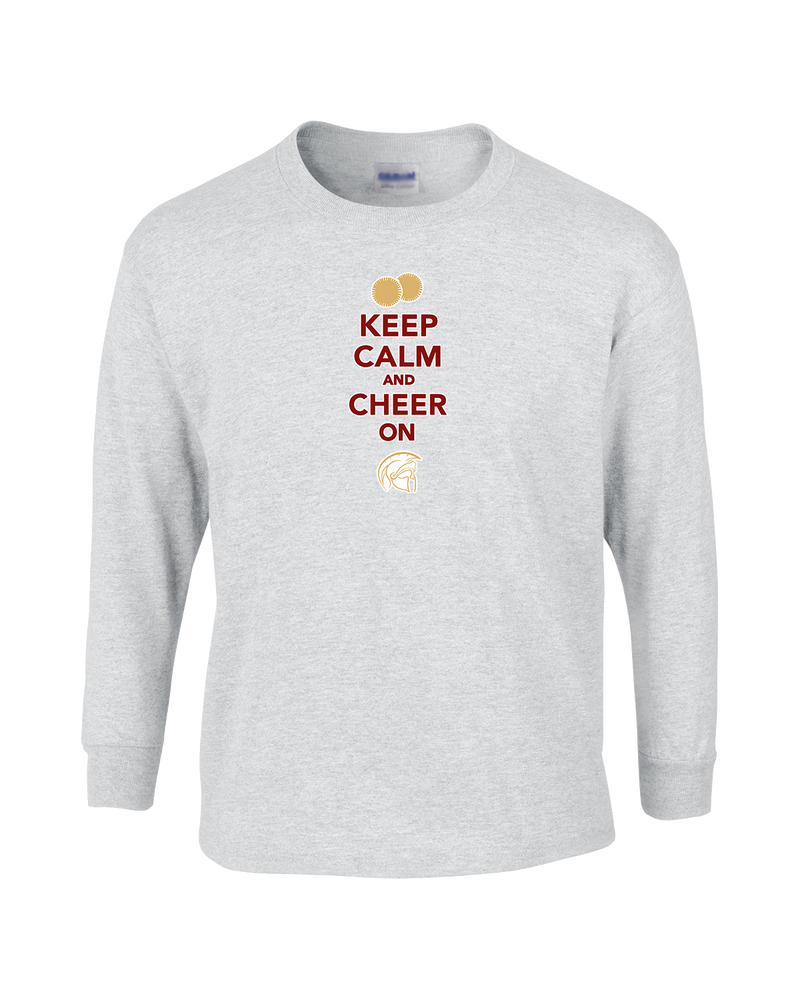 Somerset College Prep Cheer Keep Calm - Mens Basic Cotton Long Sleeve