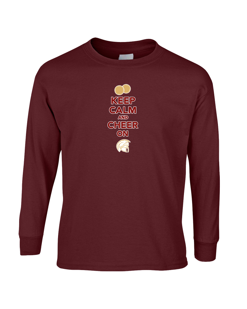 Somerset College Prep Cheer Keep Calm - Mens Basic Cotton Long Sleeve