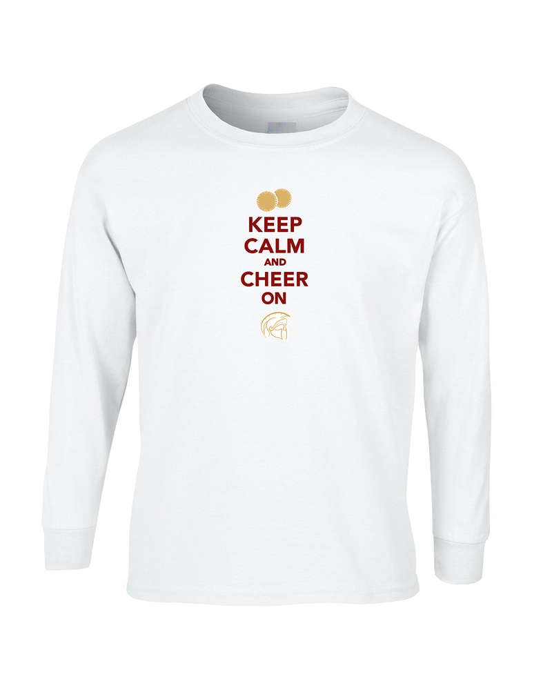 Somerset College Prep Cheer Keep Calm - Mens Basic Cotton Long Sleeve