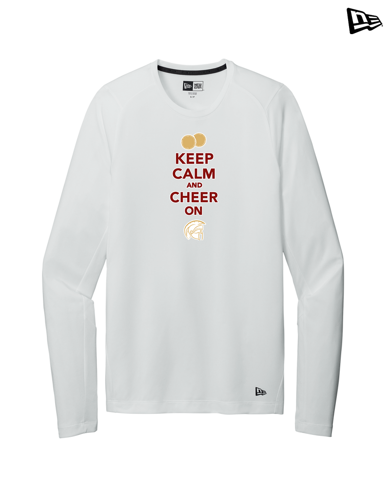 Somerset College Prep Cheer Keep Calm - New Era Long Sleeve Crew