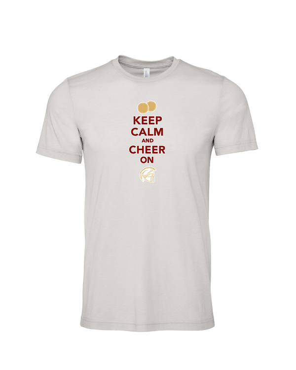 Somerset College Prep Cheer Keep Calm - Mens Tri Blend Shirt