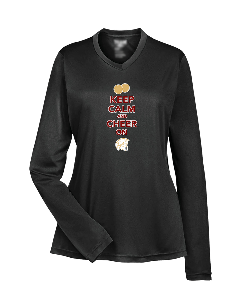 Somerset College Prep Cheer Keep Calm - Womens Performance Long Sleeve
